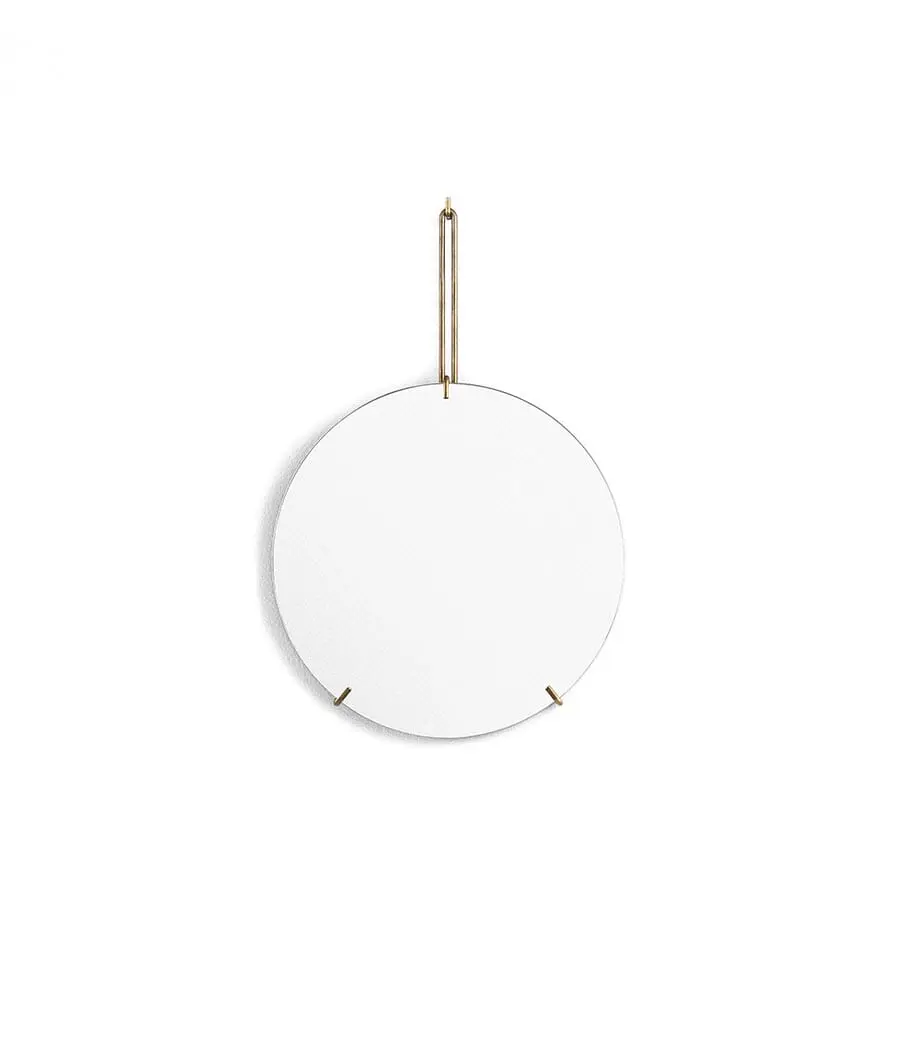 Veggspeil Messing 30 cm