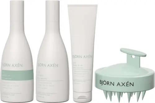Björn Axén Scalp Bundle Shampoo 250 ml & Conditioner 250 ml & Detox Scrub 150 ml & Scalp Brush