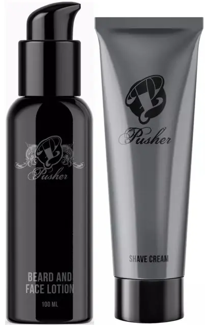 Pusher Beard and Face Lotion 100 ml & Shave Cream 100 ml