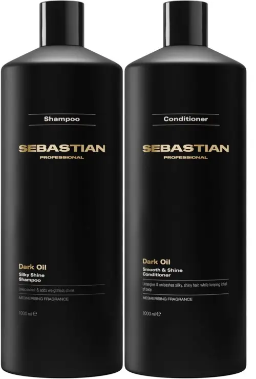 Sebastian Professional DarkOil Bundle Smooth and Shine Shampoo 1000 ml & Conditioner 1000 ml
