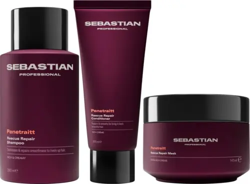 Sebastian Professional Penetraitt Bundle Rescue Repair Shampoo 280 ml & Conditioner 200 ml & Mask 145 ml