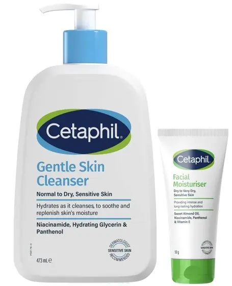 Cetaphil Dry Skin Routine - Face