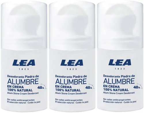 LEA Natural Alum Cream Deo Roll On 50 ml x 3