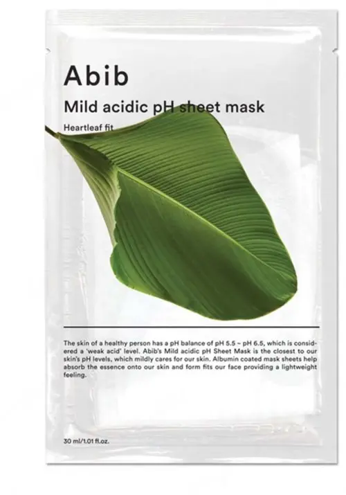 Abib Heartleaf Mild Acidic pH Sheet Mask Heartleaf Fit 10-Pack 30 g
