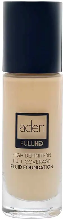 ADEN Full HD Fluid Foundation Porcelain 01 20 ml