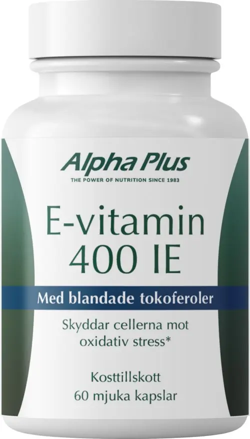 Alpha Plus E-vitamin 400 IE 60 Soft Caps