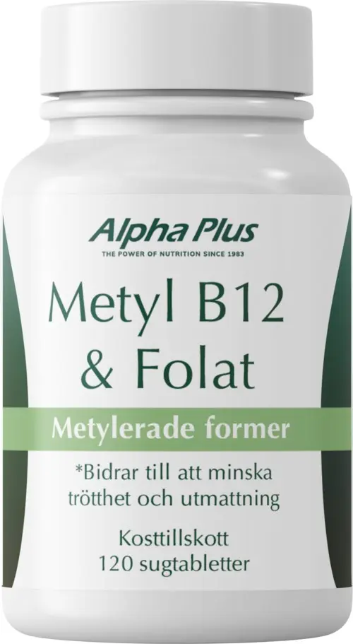 Metyl B12 Och Folat 120 sugtabletter