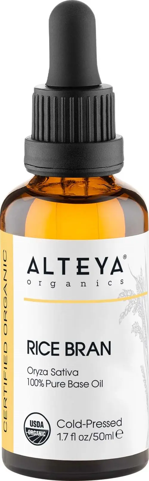 Alteya Organics Cold-Pressed Rice Bran Oil 50 ml