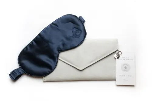 Amelie Soie Secrets de beauté Premium Collection  Silk Sleep Mask Deep Blue