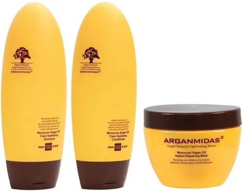 Arganmidas Clear Hydrating Bundle Shampoo 450 ml & Conditioner 450 ml & Mask 300 ml