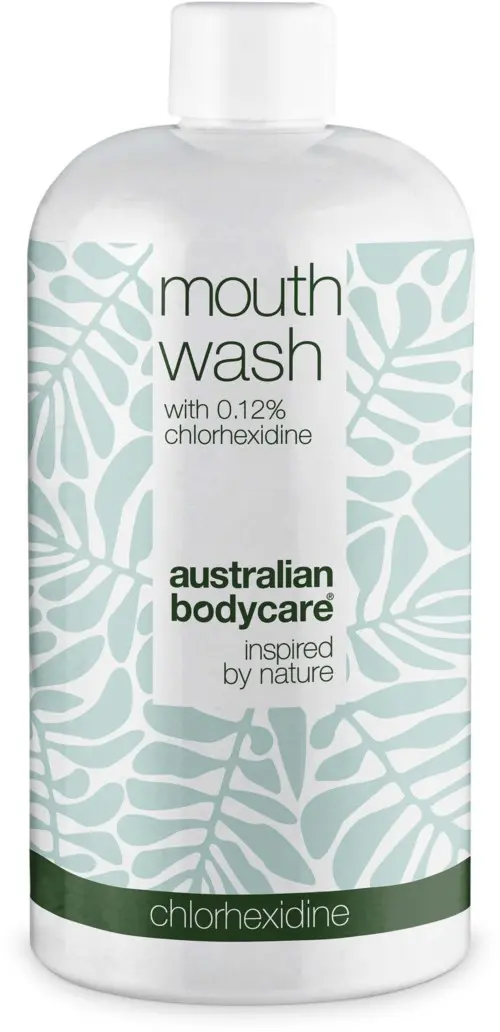 Australian Bodycare Chlorhexidine mouthwash 0.12%. 500 ml