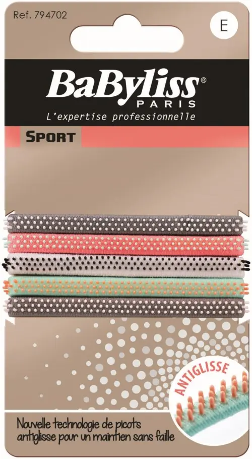 BaByliss Anti-Slip Sport Hair Ties