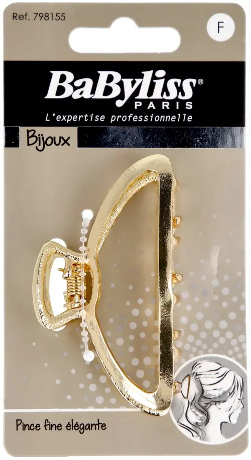 BaByliss Croco Hair Clip Gold