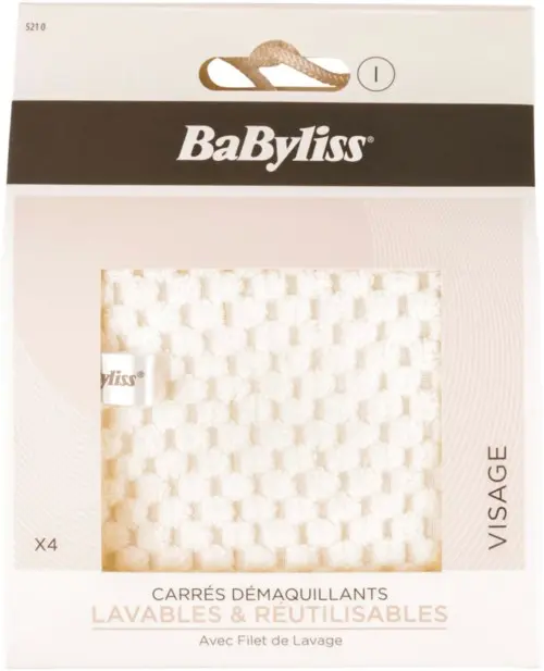 BaByliss Make Up Remover Pads Washable 4pcs