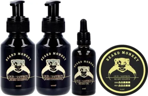 Beard Monkey Oud & Saffron All Beard Kit 
