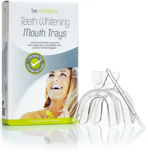 Beconfident® Teeth Whitening Mouth Trays 2-pack with pen applicator