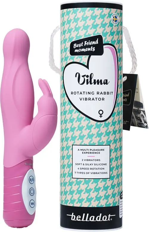 Belladot Vilma Rotating Rabbit Vibrator Pink