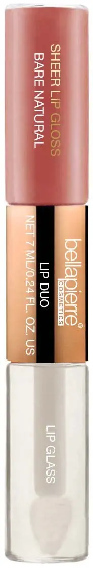 BellaPierre Sheer Lip Gloss & Clear Glass Duo