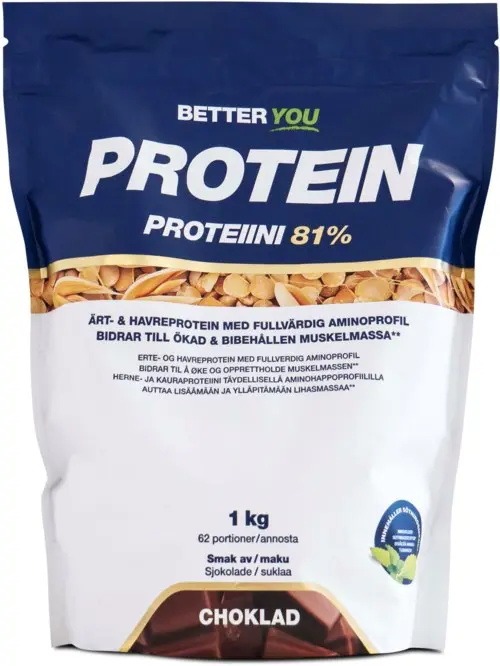 Better You Ärt och havreprotein 1 kg Choklad