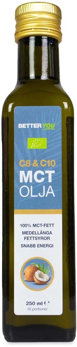 Better You Ekologisk C8 MCT Olja 250 ml