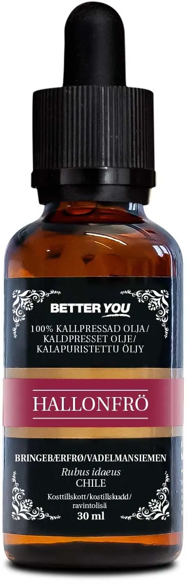 Kallpressad Hallonfröolja 30 ml
