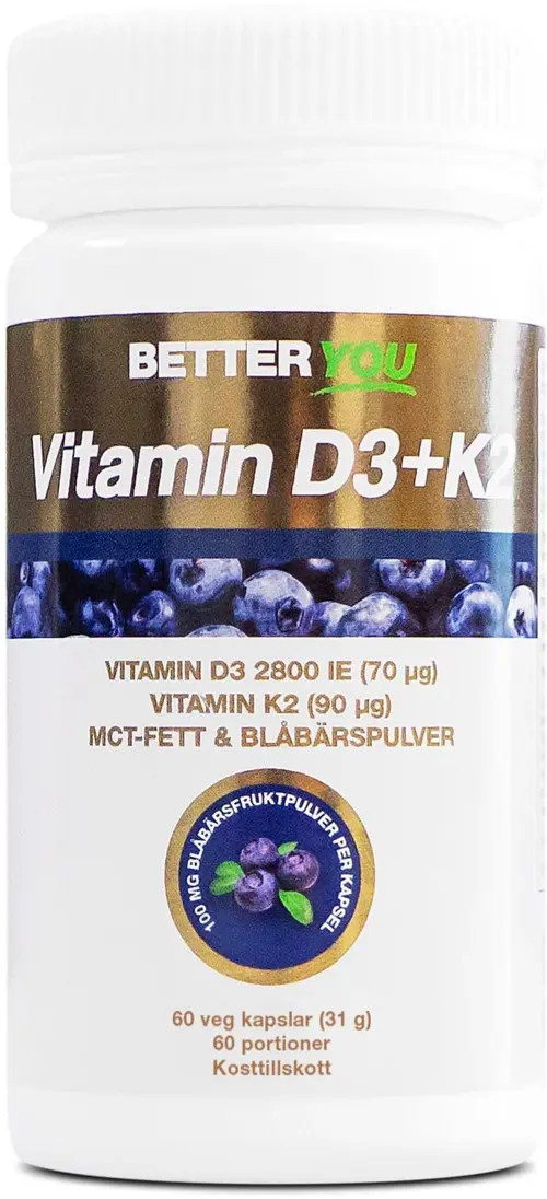 Better You Vitamin D3+K2 60 kaps