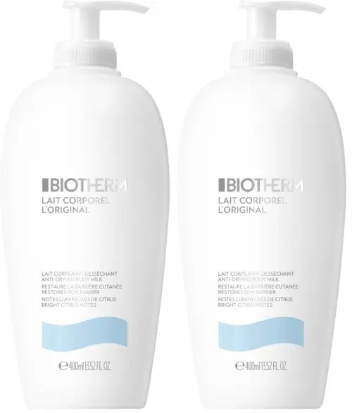 Biotherm Lait Corporel Duo Sleeve Body Milk 2 Pack