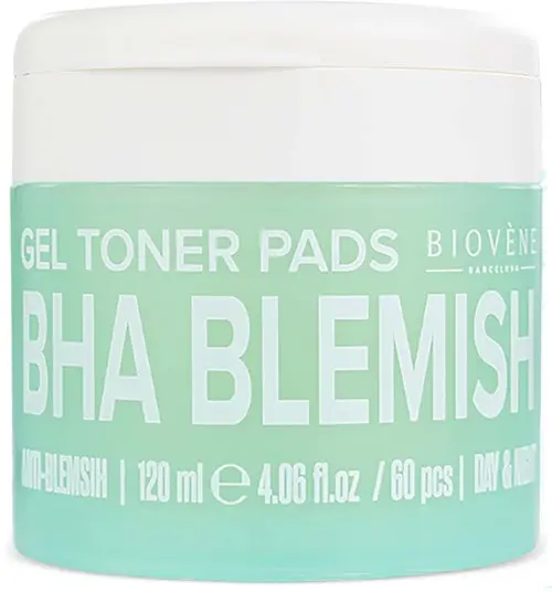 Biovène BHA BLEMISH Anti-Blemish Gel Toner Pads with Salicylic Acid, 60 pads 120 ml