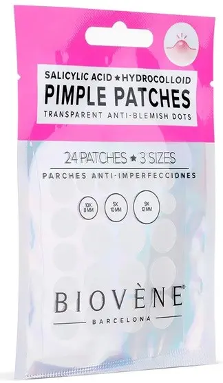 Biovène PIMPLE PATCHES Transparent Anti-Blemish Dots, 24 patches 3 g
