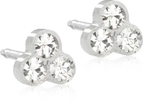 Blomdahl Medical Plastic Clover 6 mm Crystal