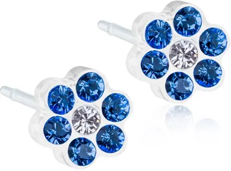 Blomdahl Medical Plastic Daisy 5mm Sapphire