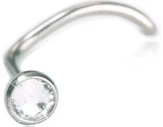 Blomdahl Nässmycke Silver Bezel Crystal 3mm