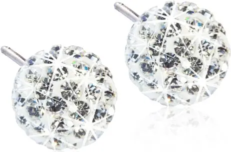 Blomdahl Crystal Ball White
