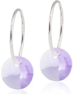 Blomdahl Natural Titanium Ring 14mm Round 8mm Violet