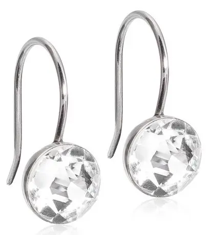 Blomdahl Earrings Pendant Bezel Crystal 8 mm