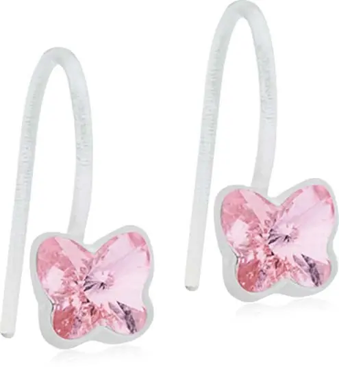 Blomdahl Pendant Fixed Butterfly 5 mm Light rose