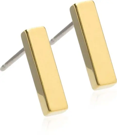 Blomdahl Golden Titanium Pendant Plain Straight 10 mm
