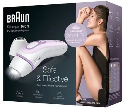 Braun Silk·expert Pro 3 PL3132 Vit&Lila