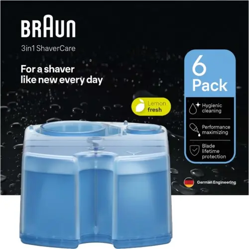 Braun 3in1 ShaverCare SmartCare Center Refill Cartridges Hygienic Cleaning 6 Pack