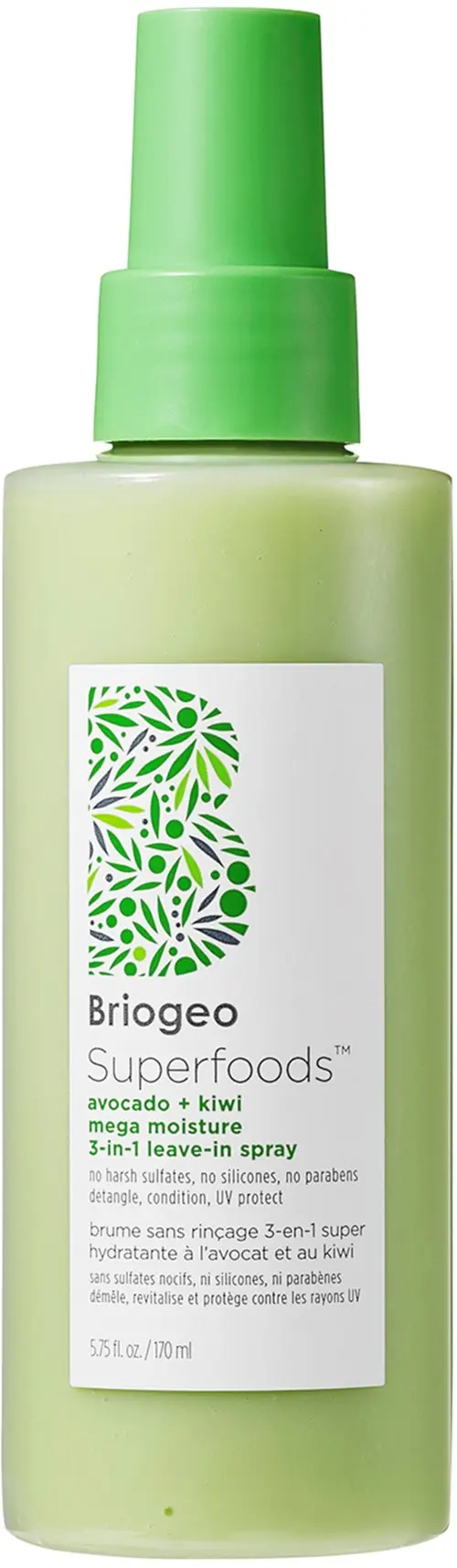 Briogeo Superfoods™ Avocado + Kiwi Mega Moisture 3-in-1 Leave-In Spray 170 ml
