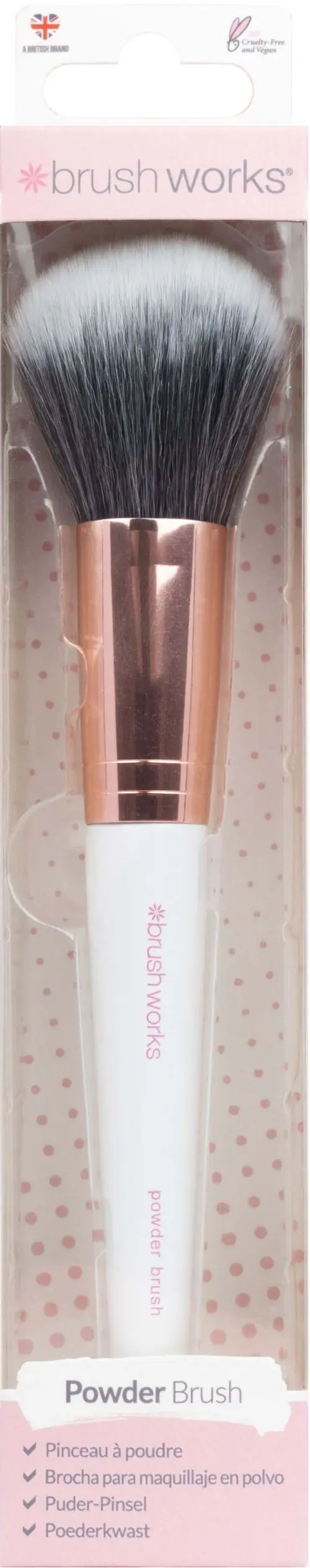 Brushworks Powder Brush - Pink & Gold