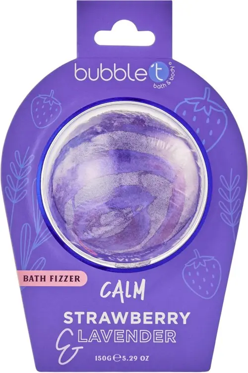 BubbleT Calm Strawberry & Lavender Bath Fizzer