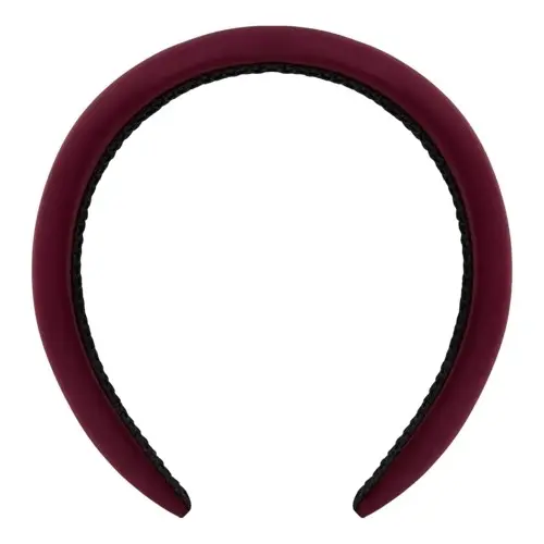 By Lyko Big Satin Padded Diadem Burgundy