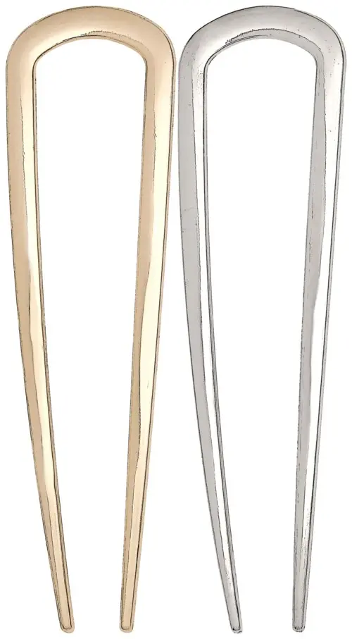 By Lyko French Duo Metallic Hair Pins