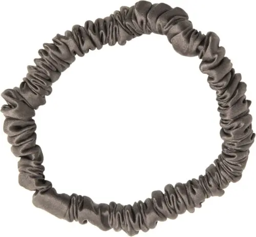 ByBarb hair accessories Silk Hair Tie Thin Dark gray
