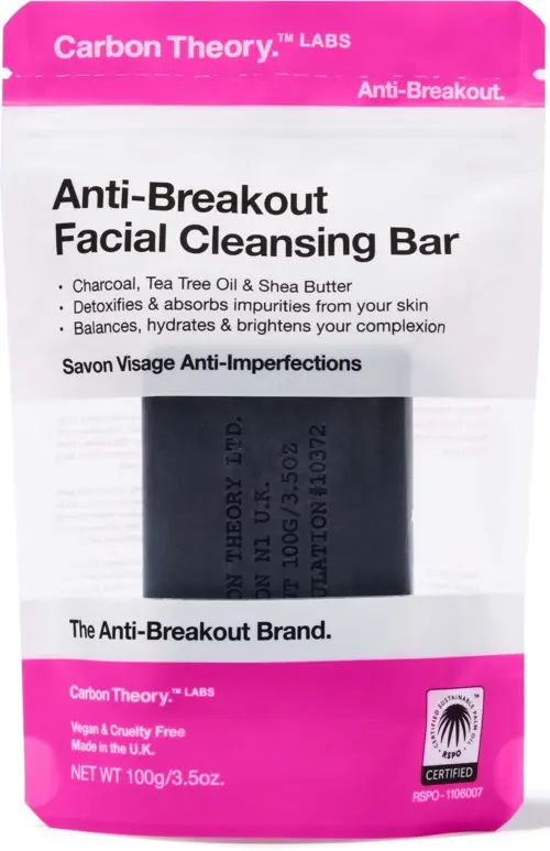 Carbon Theory Anti-Breakout Facial Cleansing Bar 100 g
