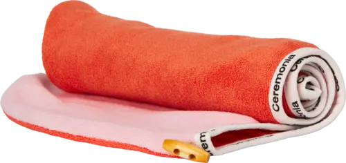 Ceremonia Guava Microfiber Hair Towel