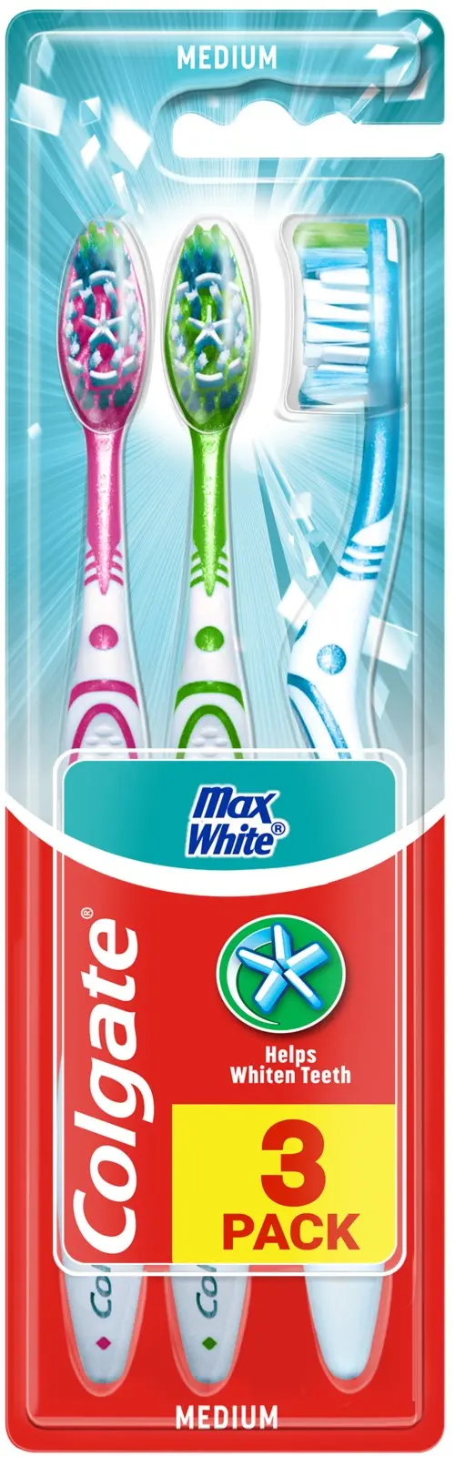 Colgate Toothbrush MaxWhite 3-pack
