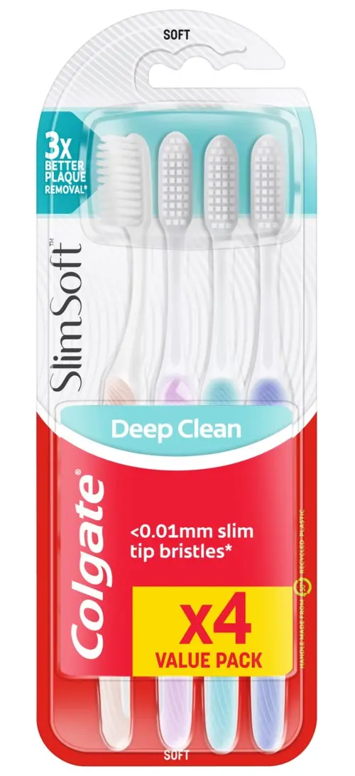 Colgate Toothbrush Slim Soft 4-pack