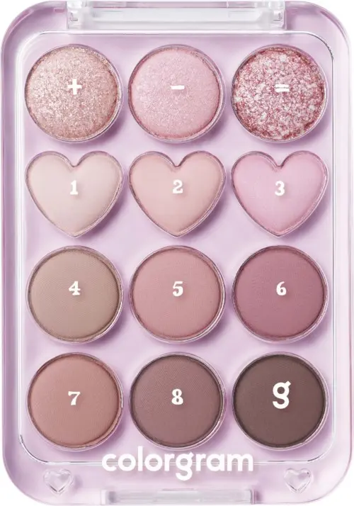 Colorgram Pin Point Eyeshadow Palette 02 Pink+Mauve